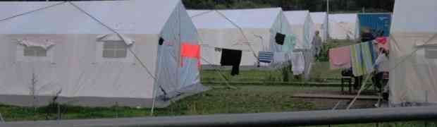 Pegelstand Elbinsel 29.9.: Flüchtlinge in Zelten - Alle Menschen brauchen ein Dach über dem Kopf!
